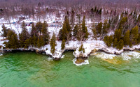 Cave Point Aerial